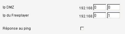 Freebox : Réglage IP Freeplayer